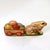 Vintage Wesson Folk Art Chalkware Bunny Rabbits Pushing Cart of Eggs Figurines-a Pair For Sale - Image 9 of 16