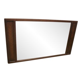 American of Martinsville Mid-Century Harlequin Walnut Mirror on Sale for $299 Read Below For Sale