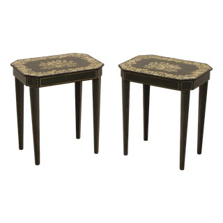 Regency Penwork Occasional Tables, 1820, Set of 2 For Sale