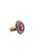 Bochic “Orient” Vintage Natural Ruby & Multi Sapphire Ring Set In 18K Gold & Silver For Sale - Image 4 of 8