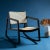 Contemporary Perth Rattan Rocking Chair - Black/Natural For Sale - Image 3 of 11