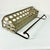 1970s Vintage Farmhouse Boho Chic Rustic Tin Wall-Mounted Basket Shelf With Towel Bar. For Sale - Image 12 of 18