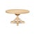 Light Wood Round Dining Table - a stunning addition to any dining room or kitchen. Crafted from sturdy mango wood and...