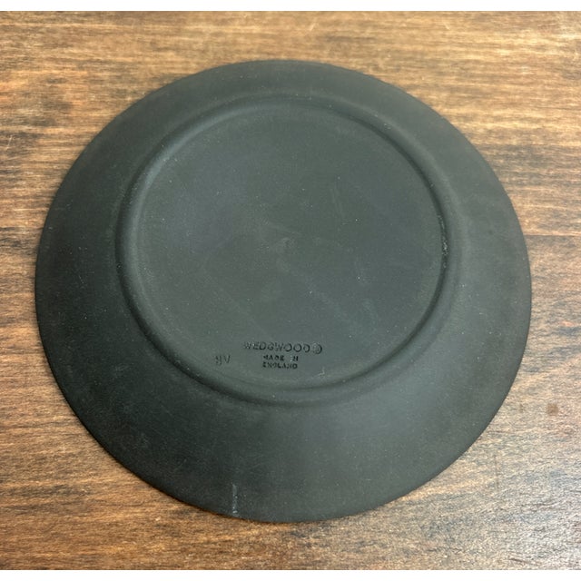 Ceramic Vintage Wedgwood Black Jasperware Fluted Trinket Dish - Aurora Chariot Design For Sale - Image 7 of 8