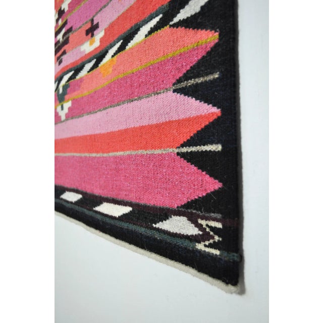 Scandinavian Handwoven Wool Tapestry, 2005 For Sale - Image 4 of 11