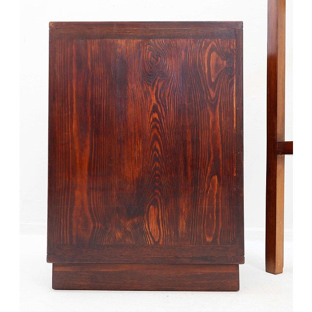 Wood Wooden Bar Cabinet with Marquetry Details, 2010s For Sale - Image 7 of 16