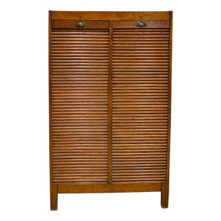 Modernist Roller Blind Cabinet, Czechoslovakia, 1930s For Sale