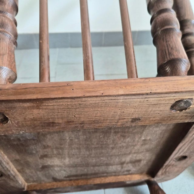 Vintage Brutalist Oak Armchairs with Spools, 1970s, Set of 2 For Sale - Image 10 of 17