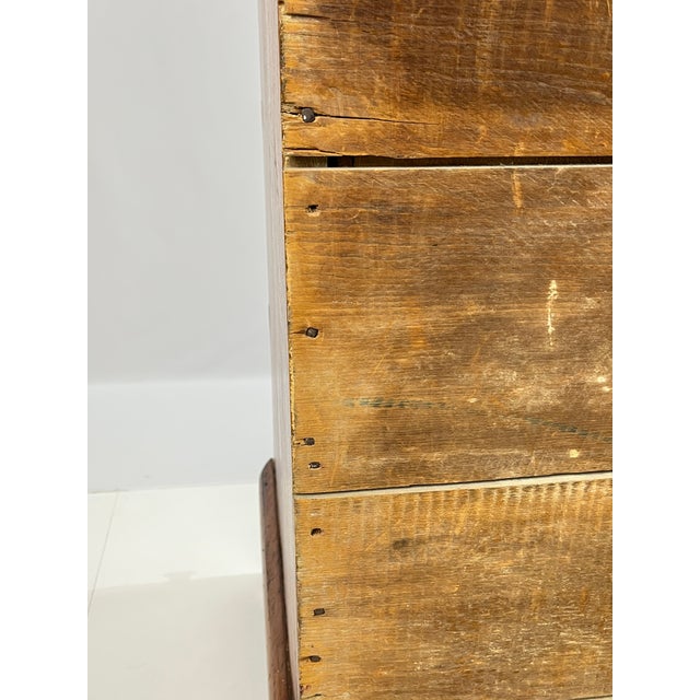 Brown 19th Century Antique Pine Three-Drawer Chest For Sale - Image 8 of 17
