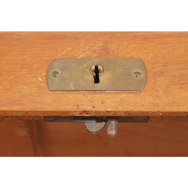 Mid 20th Century Vintage European Mid Century Double Tambour Door Office File Cabinet For Sale - Image 5 of 12