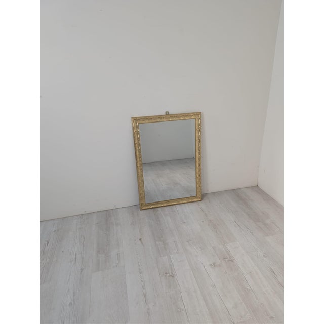 Large Vintage Mirror in Gilded Frame, 1965 For Sale - Image 3 of 12