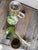 Light Green Vintage Shawnee Asian Figural Side Table Boudoir Lamps Ceramic Work - Set of 2 For Sale - Image 8 of 10