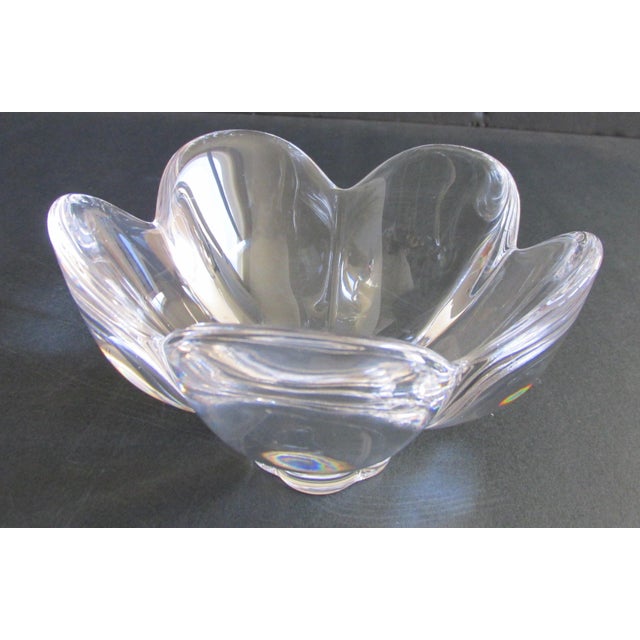 Late 20th Century Orrefors Crystal Petal Bowl For Sale - Image 5 of 5