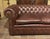 Vintage Chesterfield Three-Seater Sofa in Brown Leather, 2010s For Sale - Image 4 of 16