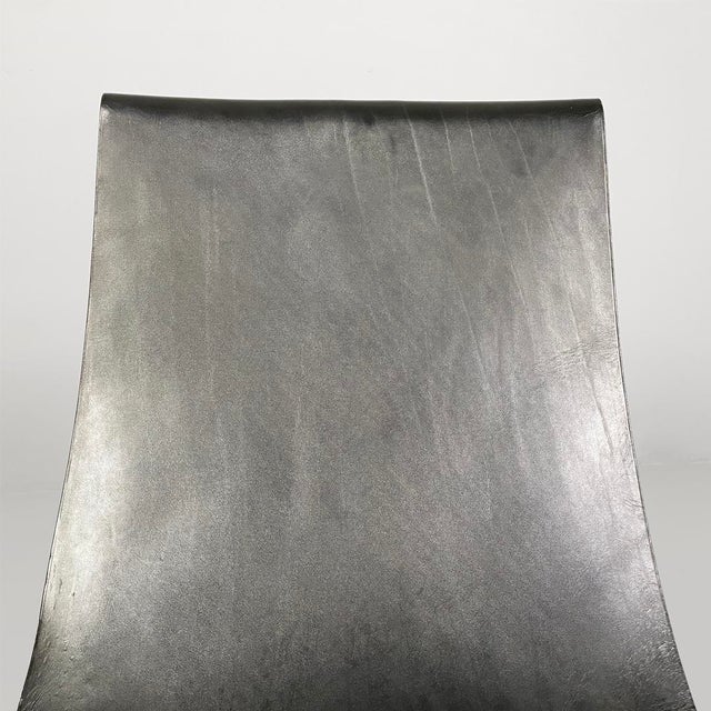 Black Italian Modern Leather T Chairs by Katavolos, Littell and Kelley for ICF, 1960s, Set of 4 For Sale - Image 8 of 18