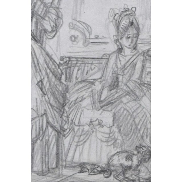 Vintage Graphite Drawing for "Dangerous Liaisons" by Russian Illustrator Anatoly Itkin Chairish