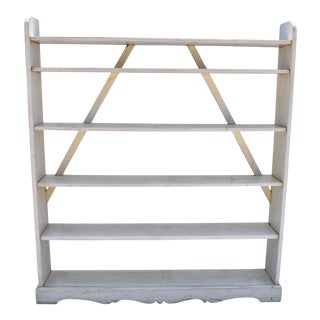 Antique Painted Pine Kitchen or Utility Shelf. For Sale