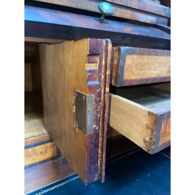 Antique German 1914 Gustav Knauer Roll Top Desk Wwi Era For Sale - Image 11 of 13