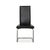 Black Leather and Chrome Dining Chairs, Set of 6 For Sale - Image 9 of 13