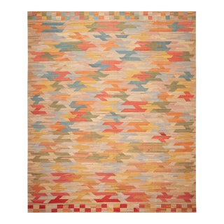 Nazmiyal Collection Large Contemporary Kilim Rug For Sale