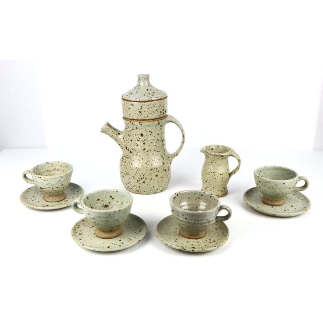 1970s Coffee Service by Gustave Tiffoche, 1970, Set of 10 For Sale - Image 5 of 12
