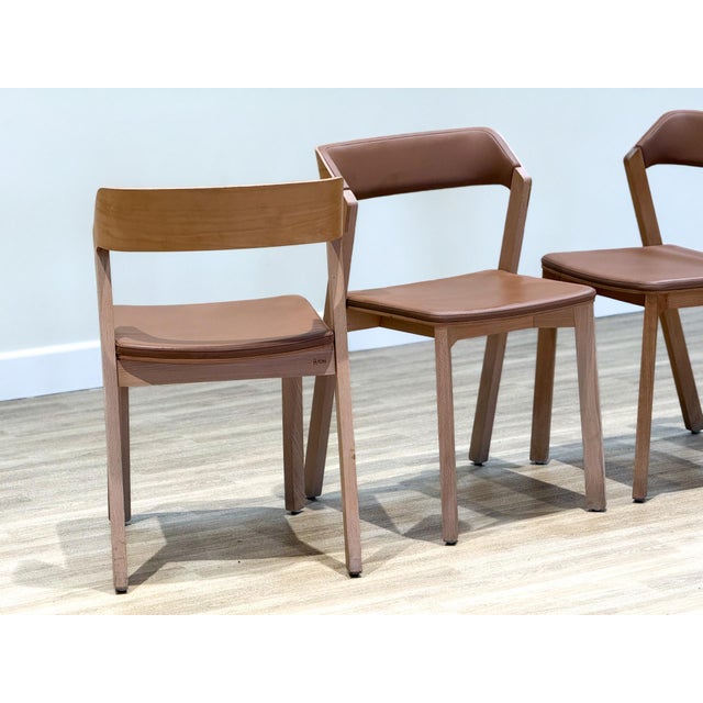Vintage Merano Chairs in Beech by Alexander Gufler for Ton, 1980s, Set of 4 For Sale - Image 4 of 11