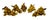 Rare Mid-Century Italian Artistry Elevate your tabletop or mantel with this breathtaking set of five vintage Italian...
