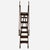 Modern Late 19th Century Magnificent Victorian Architectural a-Frame Ladder, Presentation & Showroom Display Model - 1 Piece For Sale - Image 3 of 12