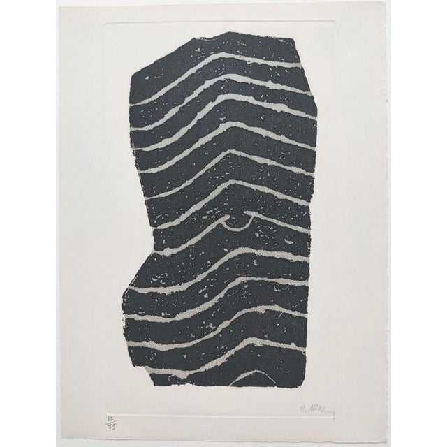 Etching and aquatint, 1975 Handsigned by the artist in pencil and numbered 62/75 Publisher : O. Lazar-Vernet, Paris...