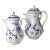 Antique Meissen Porcelain Blue Onion Coffee Pots- a Pair For Sale