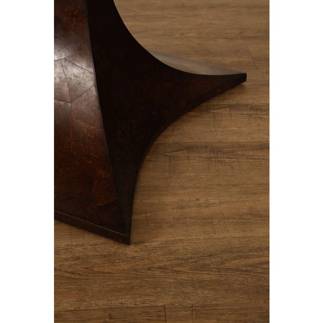 Sculptural Pair Of Coconut Shell Veneer Side Tables For Sale - Image 11 of 18