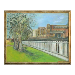 1930's Landscape "The Town Park" by Gladys Harper