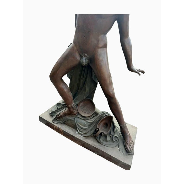 Roman Bronze Sculpture, 1950s For Sale - Image 6 of 10