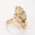 Vintage Diamond Butterfly 14k Yellow Gold Ring Size 10.5 For Sale - Image 4 of 7