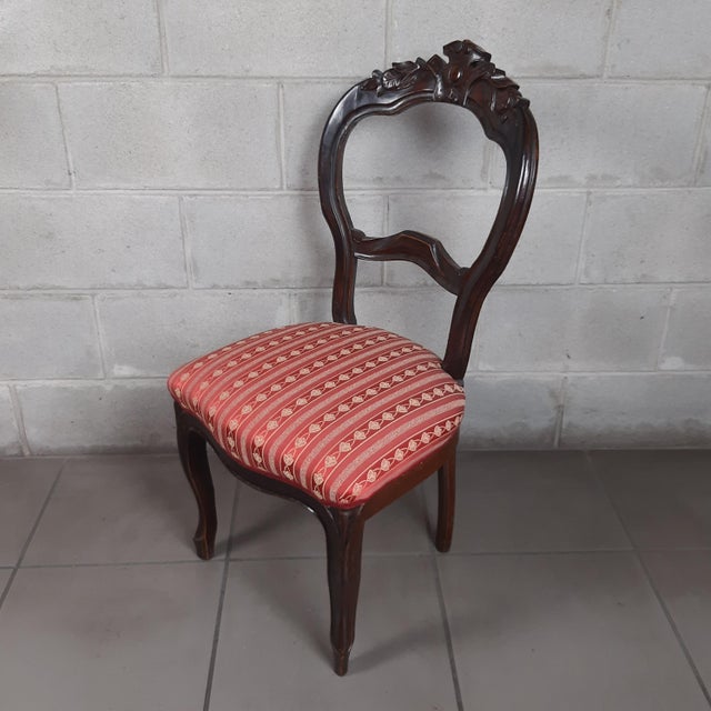 Antique Italian Wooden Chairs, 1900s, Set of 4 For Sale - Image 10 of 18