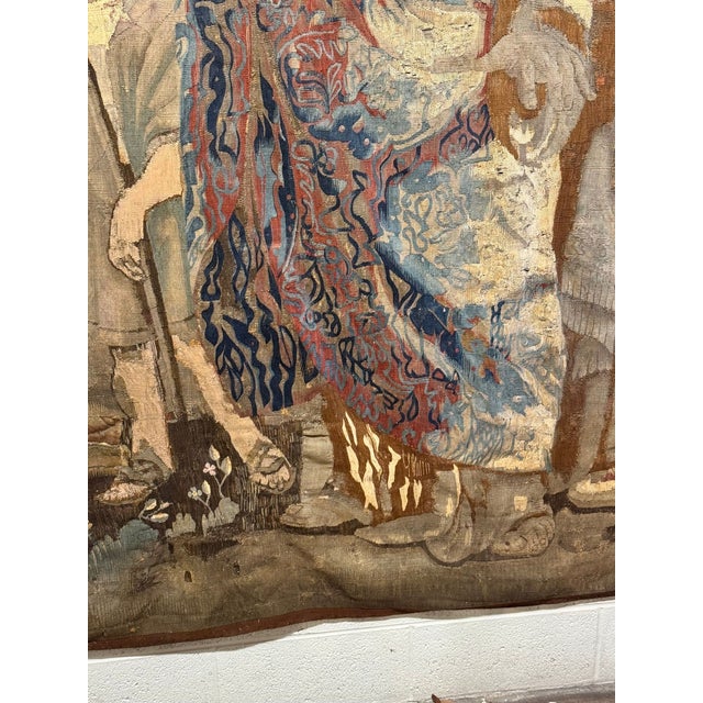 Textile 17th C. Flemish Religious Tapestry After Rubens For Sale - Image 7 of 10