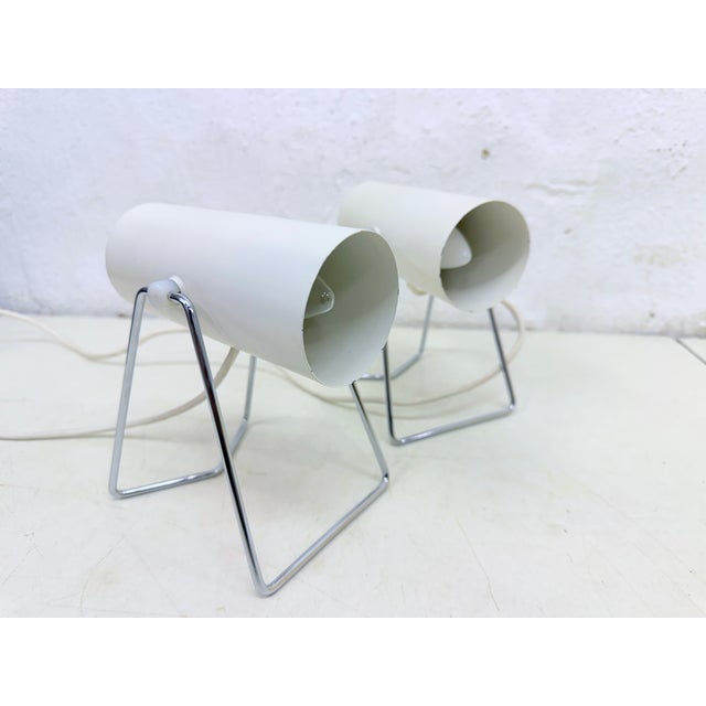 Space Age Minimalist Cylindrical Table Lamps, 1960s, Set of 2 For Sale - Image 13 of 13