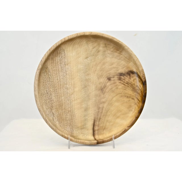 Late 20th Century Hand Turned Wood Tray For Sale In Chicago - Image 6 of 6