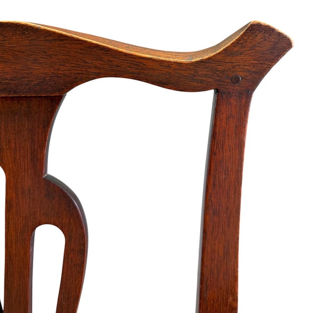 American Country Chippendale Side Chairs in Mahogany, Circa 1780 - A Pair For Sale - Image 14 of 14