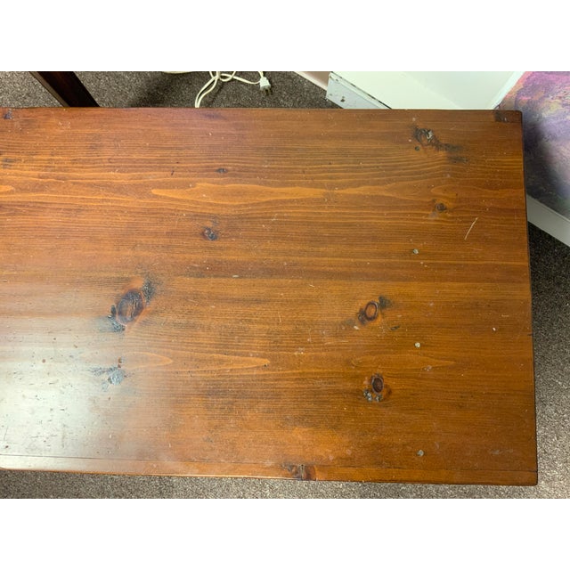 20th Century Pine Bucks County Bench Von Hohen For Sale - Image 4 of 8