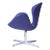 Single 1970s Vintage Swan Chair in Leather & Aluminum by Arne Jacobsen For Sale