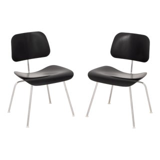 Eames X Herman Miller DCM Plywood Chairs, Pair For Sale