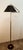 Black Height-Adjustable and Extendable Floor Lamp with Gold Lampshade For Sale - Image 8 of 18