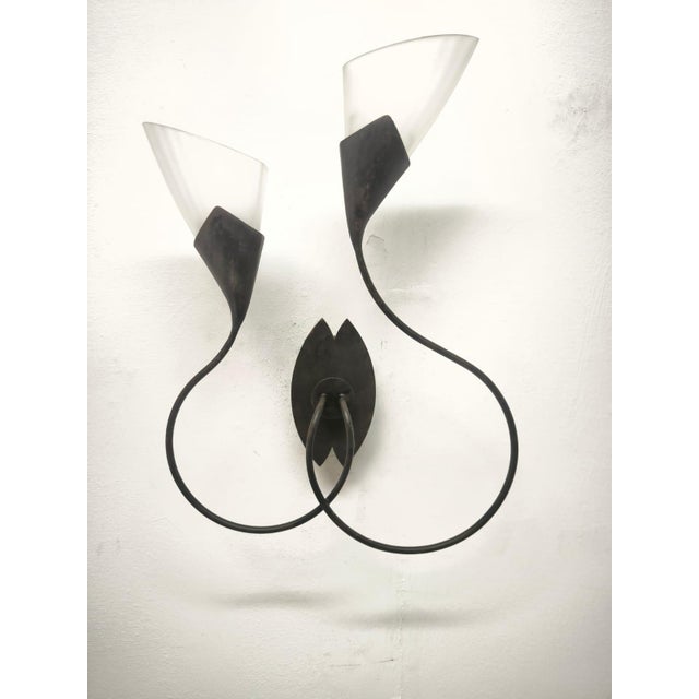 2-Light Wall Lamp by Lamp International, 1990s For Sale - Image 10 of 11