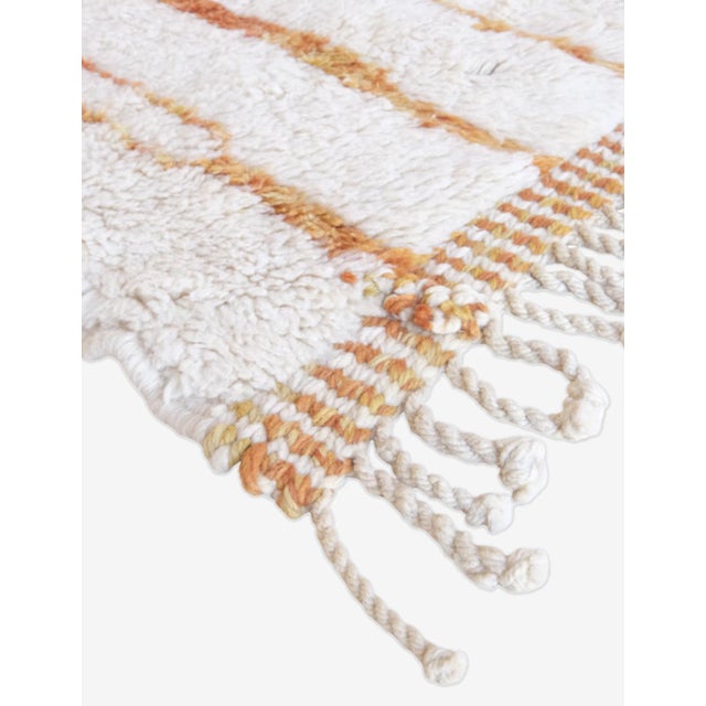 2020s Ivory & Terracotta Abstract Wool Rug - 10.2 X 7 Ft For Sale - Image 5 of 8