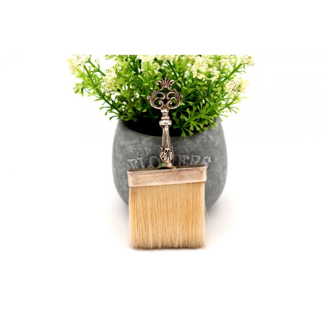 Silver Broom with Reliefs and Cutouts on the Handle For Sale - Image 5 of 6