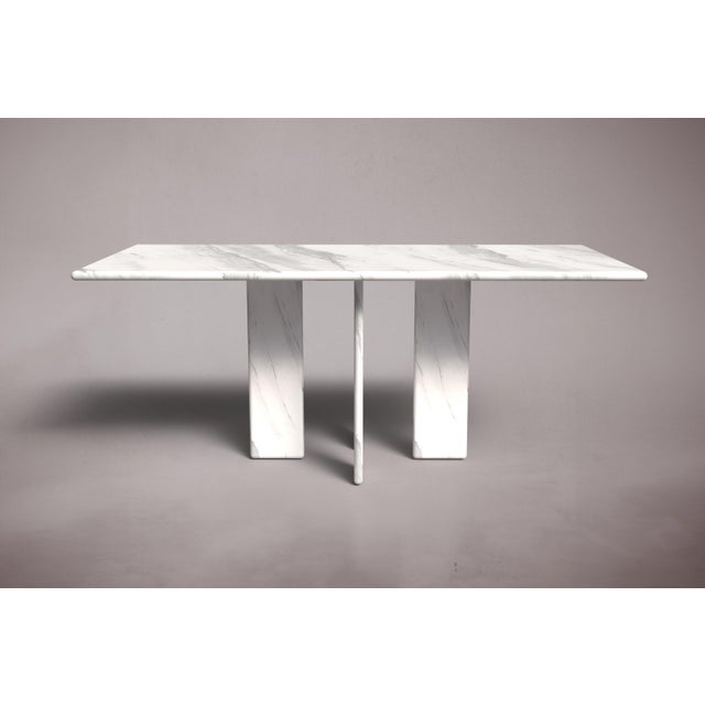 Crafted and hand-finished from Italian Carrara Marble. Italian Carrara Marble can be honed and polished for a matte finish...