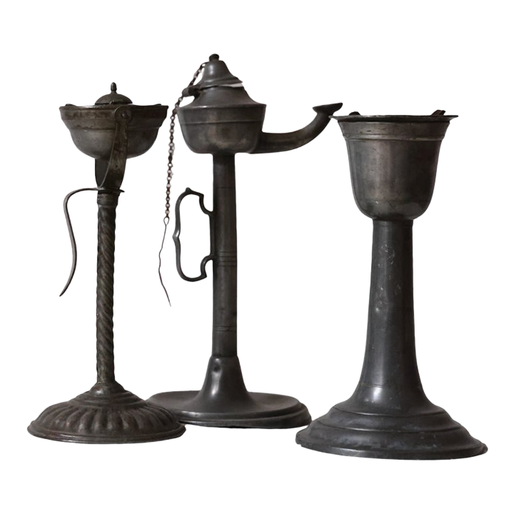 19th Century French Oil Lamps (Set of 3) - Thumbnail 3