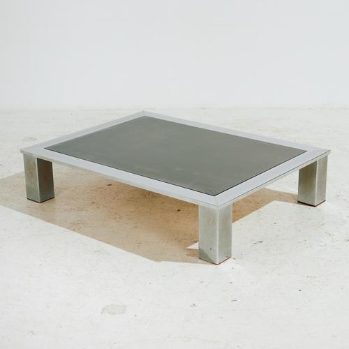 Chrome and Glass Coffee Table, 1970s For Sale - Image 3 of 9
