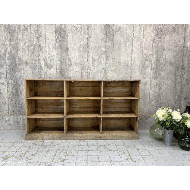 Rustic Free-Standing Haberdashery Pigeon Hole Shelves, 1920s For Sale - Image 12 of 12